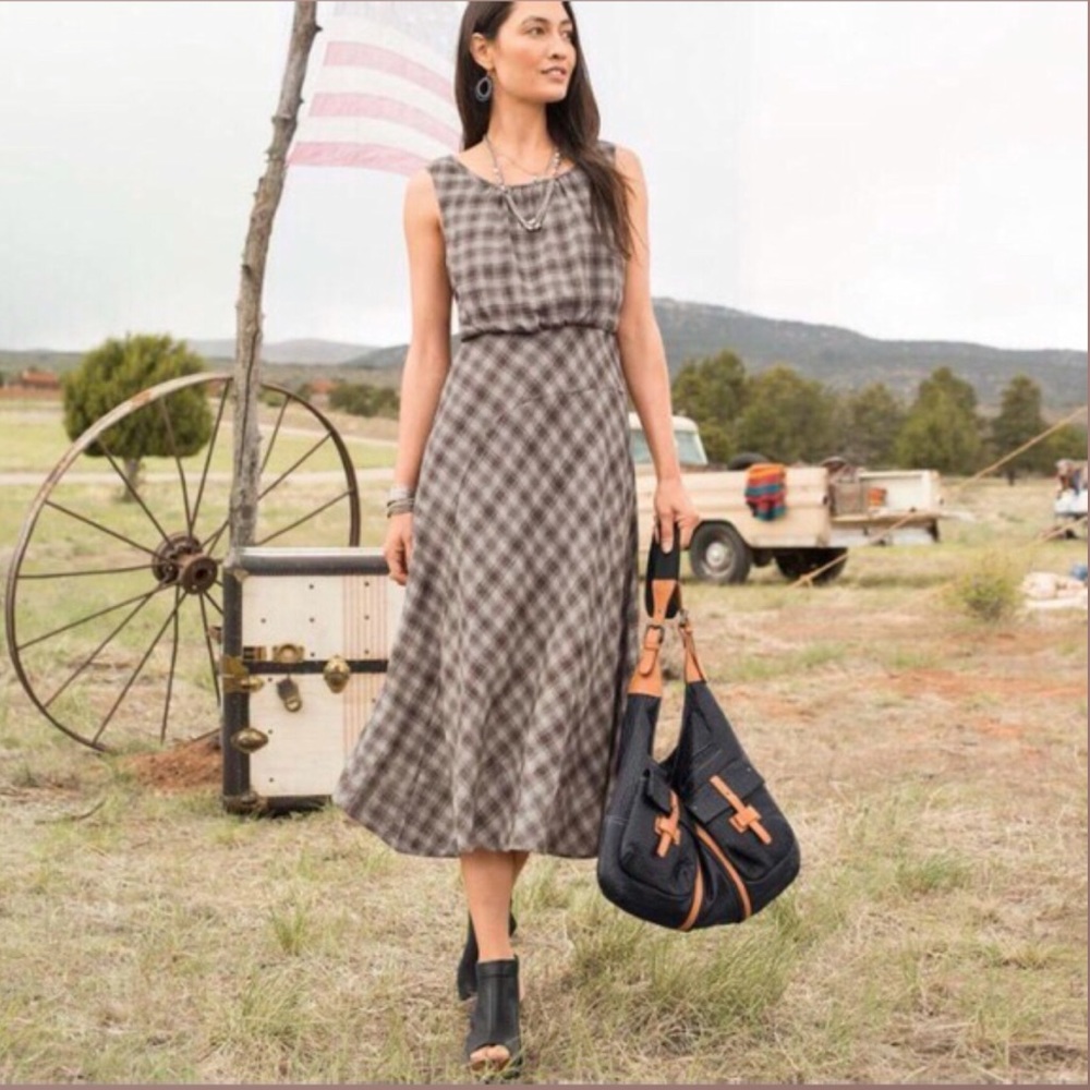 Lovely Vintage-vibes Brown Dress